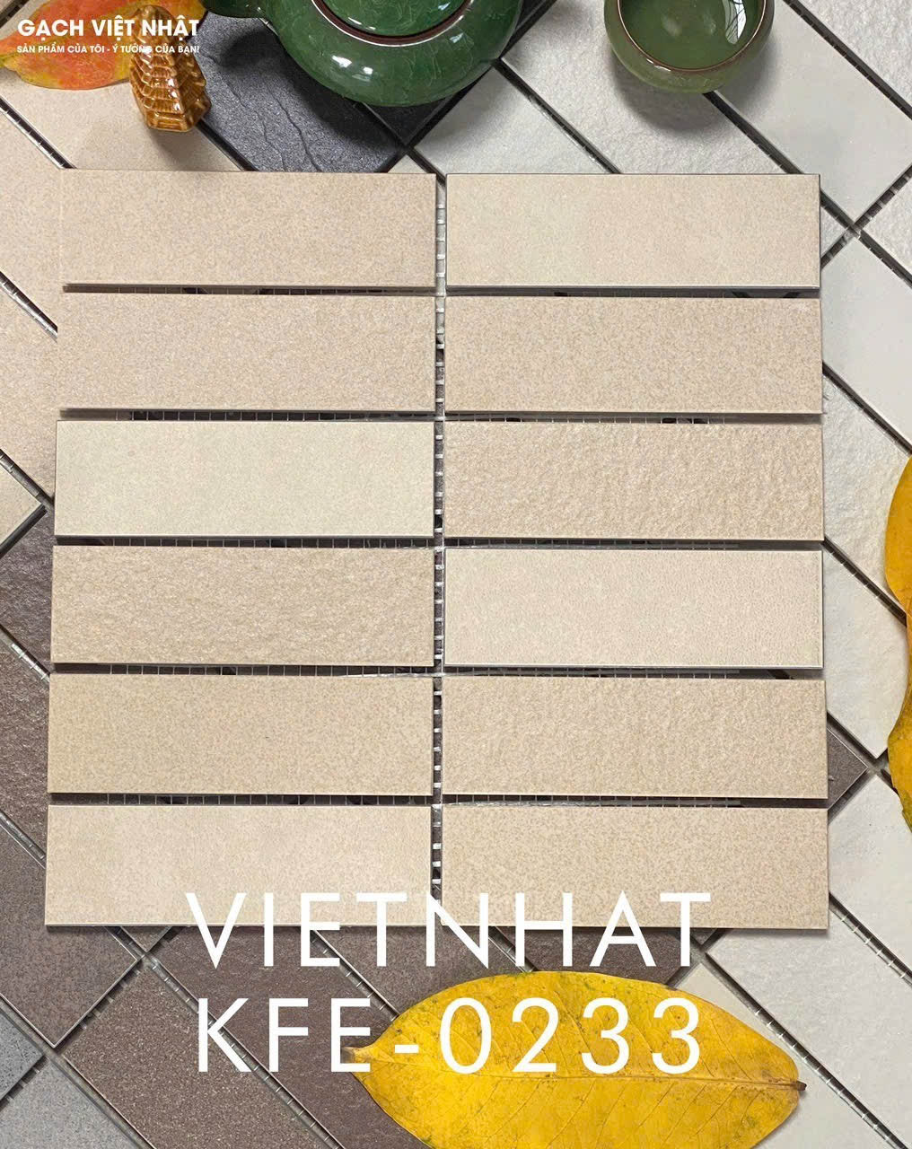 Gạch Thẻ trang trí Việt Nhật cao cấp KFE0233